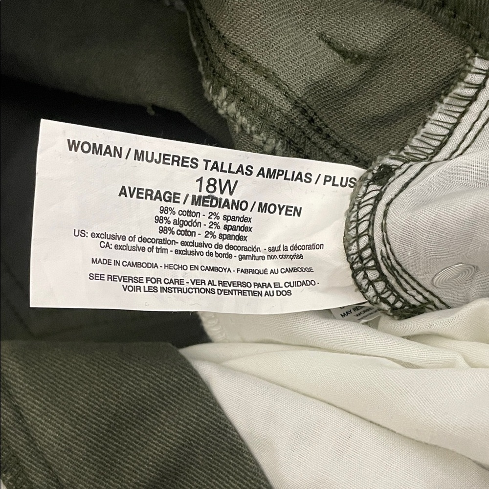 Gloria Vanderbilt Women Original Slimming Jean Amanda Size 18W Pine/Glen /Z5 - Picture 7 of 10